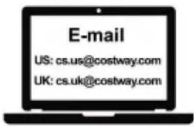 E-mail US: cs.us@costway.com UK: cs.uk@costway.com