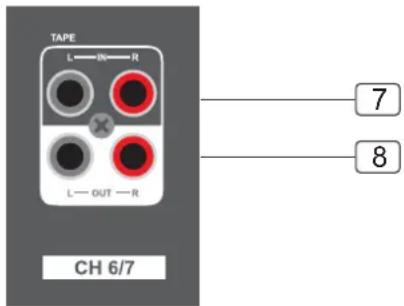 TAPE L—IN—R L—OUT—R CH 6/7 7 8