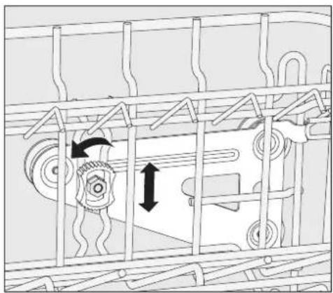 MIELE PFD 401 DOS - Oberkorb-Verstellung - 1
