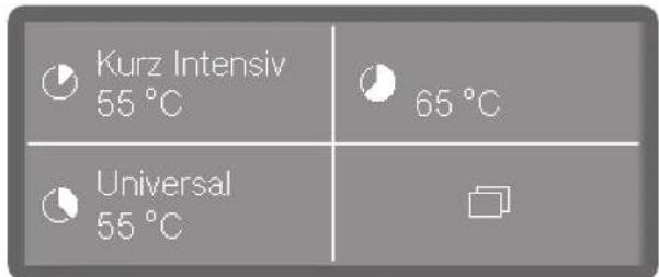 Kurz Intensiv 55 °C 65 °C Universal 55 °C