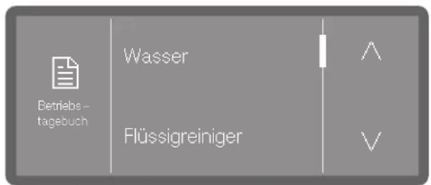 Betriebs- tagebuch Wasser Flüssigreiniger