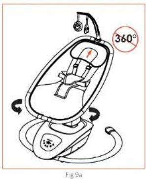 Baby Trend NuMotion Infinity Swing - 5) ROTACIÓN DEL ASIENTO: - 1