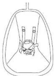 Baby Trend NuMotion Infinity Swing - Seat belt installation method: - 2