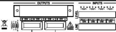 OUTPUTS INPUTS LEVEL CLASH WARNING