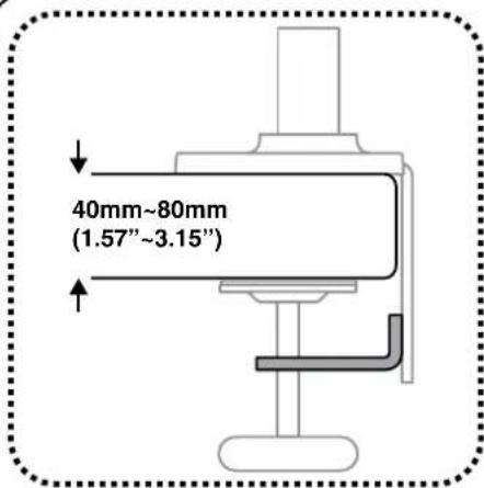 40mm~80mm (1.57"~3.15")