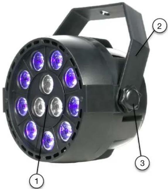 Adj Mini Par UVW LED - INCLUDED ITEMS - 1