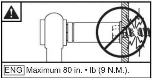 ENG Maximum 80 in. • lb (9 N.M.)
