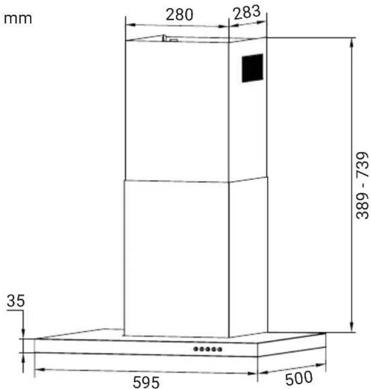 mm 280 283 35 595 500 389 - 739
