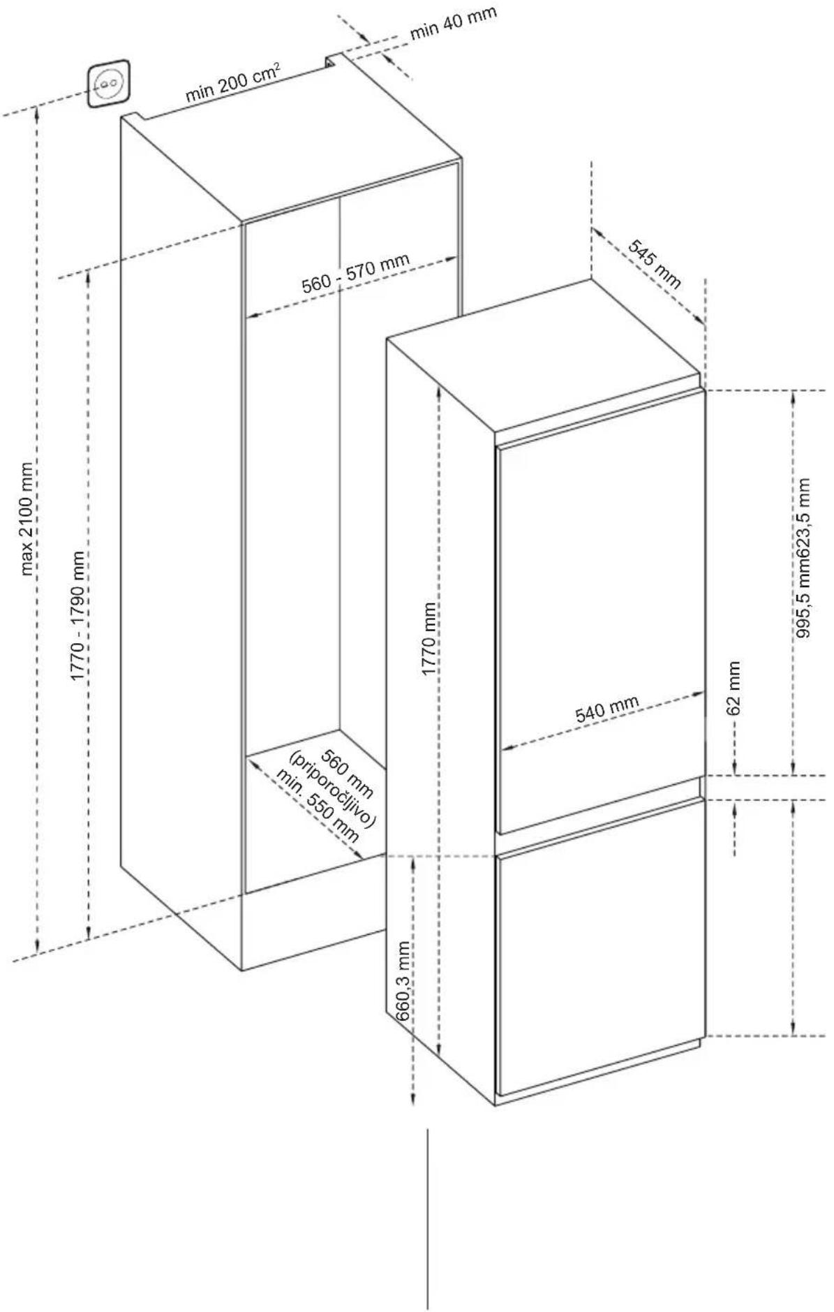 Nabo KNI 2330 - Dimenzije - 1