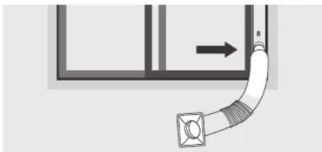 Nabo KA 7003 - Installieren des Abluftschlauches - 4