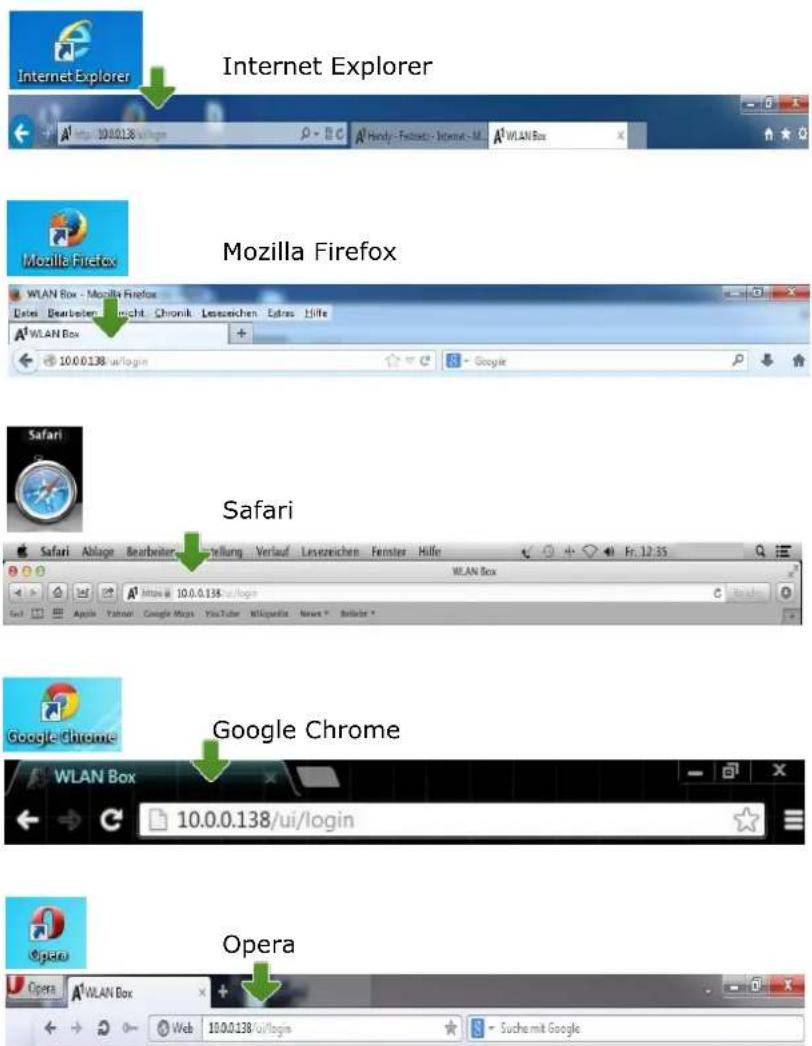 Internet Explorer Internet Explorer Mozilla Firefox Safari Google Chrome Opera
