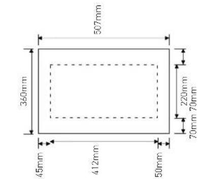 507mm 360mm 220mm 79mm 70mm 45mm 412mm 50mm