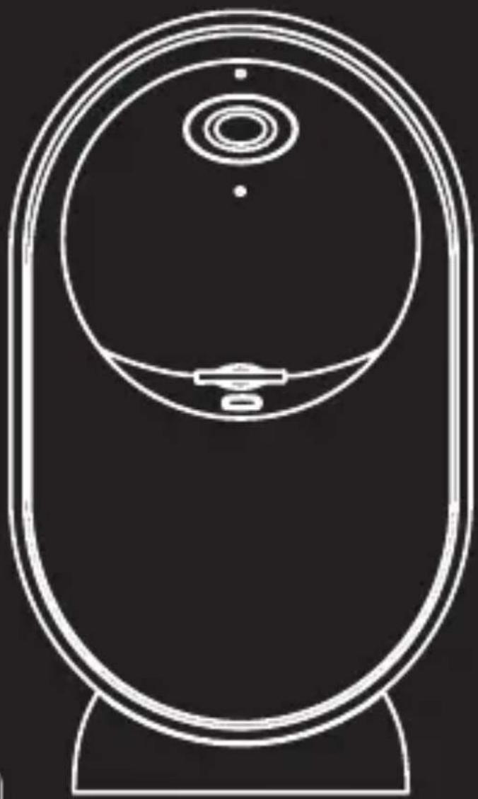 Line drawing of a stylized open book or camera with circular top and base (no text or symbols)