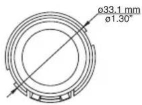 ø33.1 mm ø1.30"