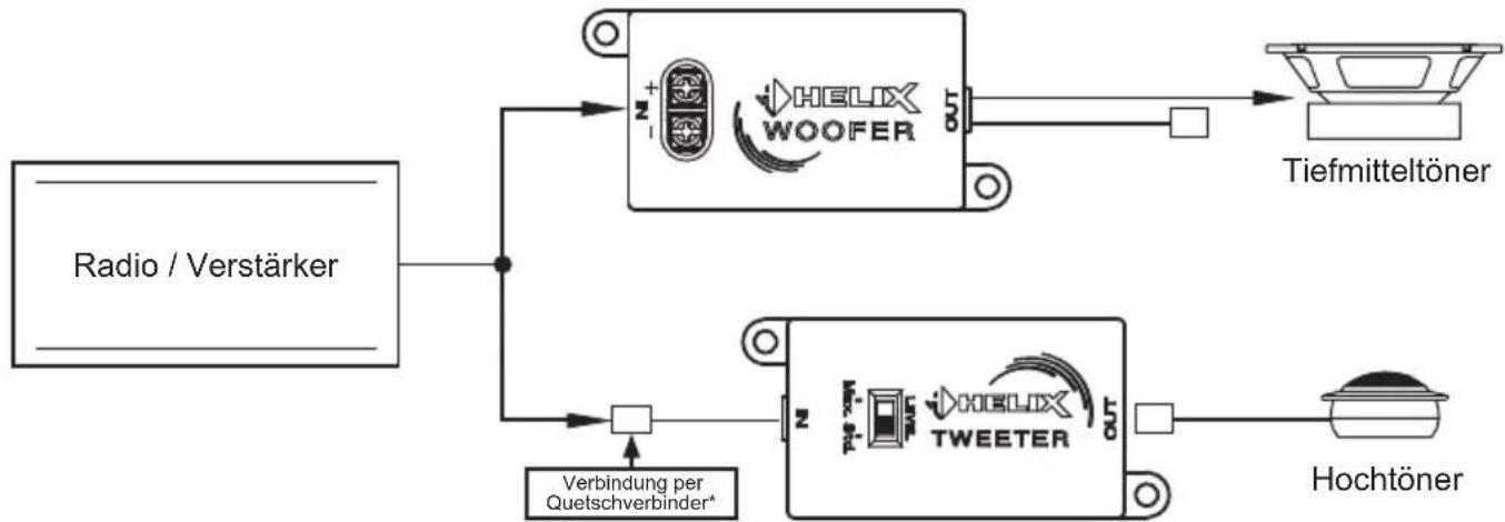 Helix Pure PF C165.2 - Anschluss der Flex-Crossover Frequenzweiche - 2