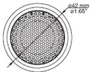 ø42 mm ø1.65°