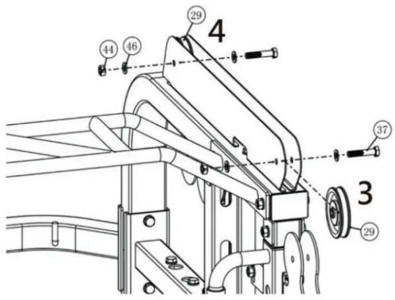 TAURUS MS20 Pro - Schritt 11: Montage der Umlenkrollen - 1