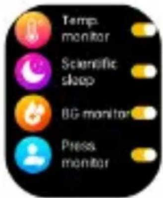Temp. monitor Scientific sleep 8G monitor Press monitor