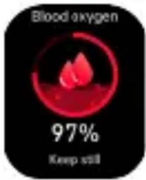 Blood oxygen 97% Keep still