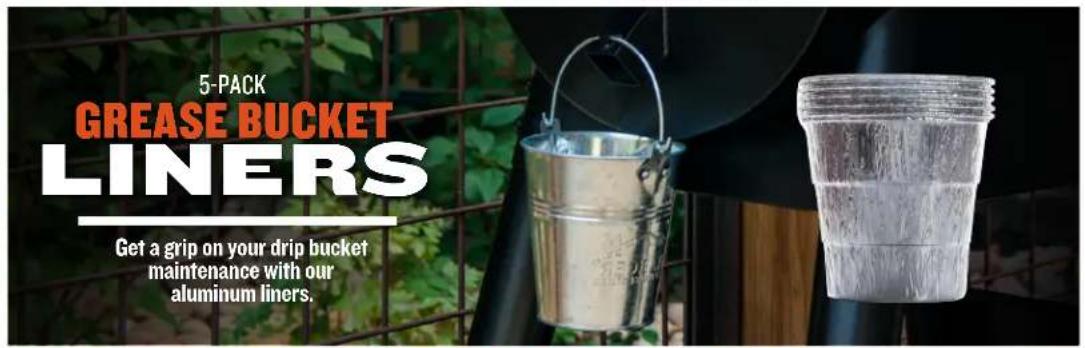 5-PACK GREASE BUCKET LINERS Get a grip on your drip bucket maintenance with our aluminum liners.