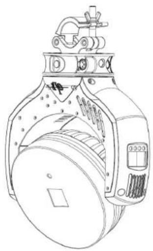 GLP impression Laser - Mounting in hanging position (head down) - 2