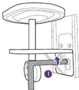 BENQ RD320UA - Schraubenposition für dünneren Tisch anpassen (optional) - 5