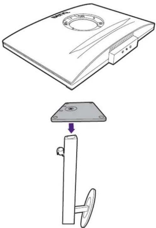 BENQ RD320UA - Anbringen des Monitorsockels. - 2