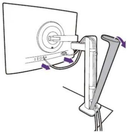 BENQ RD320UA - So trennen Sie den Ständer ab (für Modelle mit Ergo Armständer) - 1
