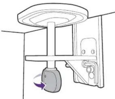 BENQ RD320UA - Schraubenposition für dünneren Tisch anpassen (optional) - 4