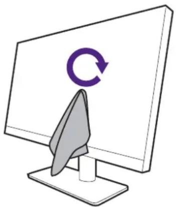 BENQ RD320UA - Verwendung eines Mikrofasertuchs (empfohlen) - 1