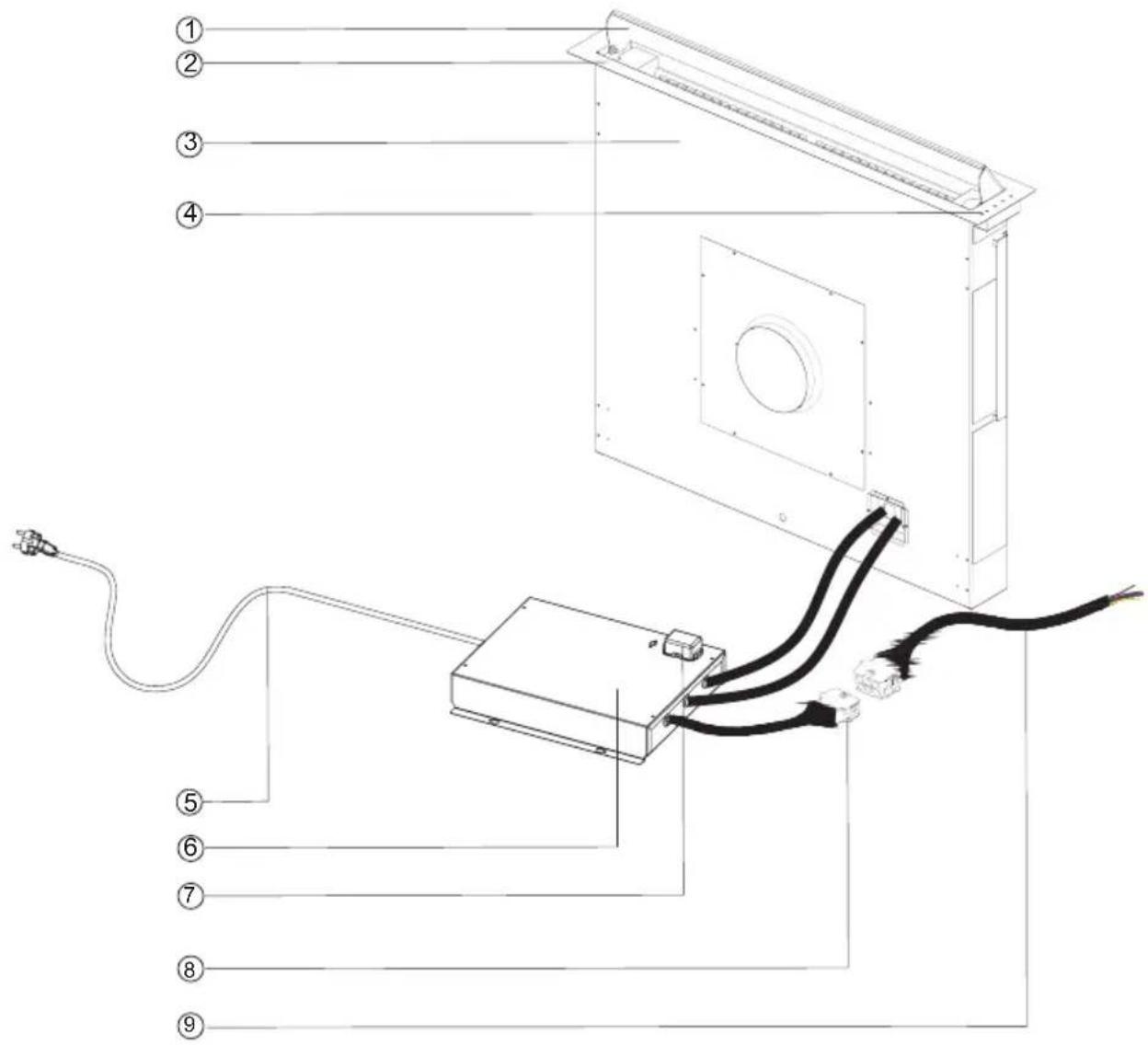 SILVERLINE Integra INT 114 E - Übersicht Dunstabzugshaube - 1