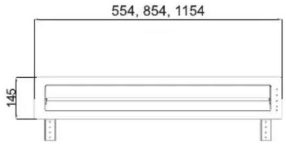 554, 854, 1154 145
