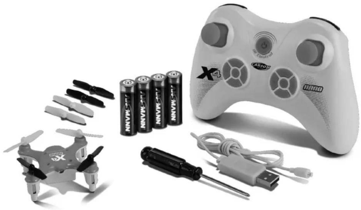 Carson X4 Quadcopter Nano - Inhalt - 1
