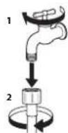 PRIVILEG PWFV X 953 AA - CLEANING THE MESH FILTERS IN THE WATER SUPPLY HOSE - 1