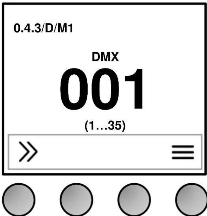 0.4.3/D/M1 DMX 001 (1...35) >> ≡