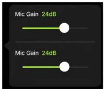 Mic Gain 24dB Mic Gain 24dB