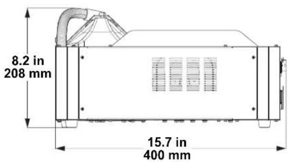 8.2 in 208 mm 15.7 in 400 mm