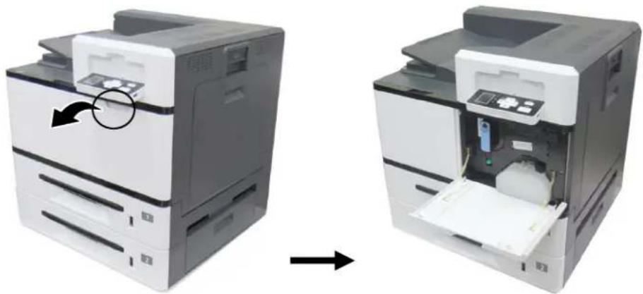 AVISION AP400 - Removing the Waste Toner Can - 1