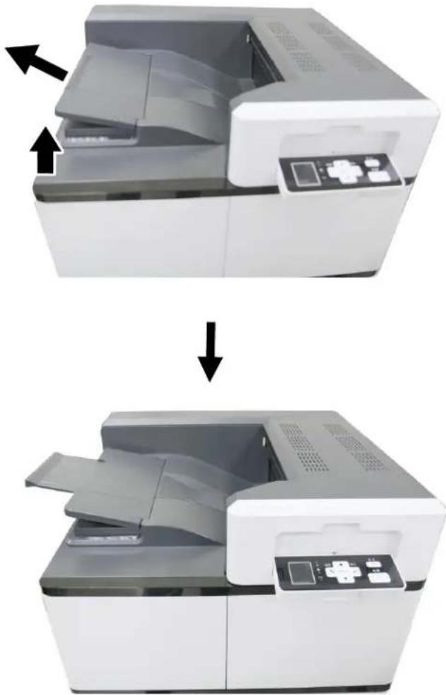 AVISION AP400 - Lifting Up the Output Bin - 1