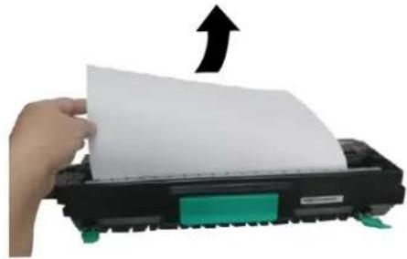 AVISION AP400 - How to remove the jammed paper in the drum unit - 4