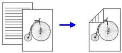 Diagram illustrating the transformation of a document to a file, showing a bicycle icon transforming from a blank sheet to a closed book.