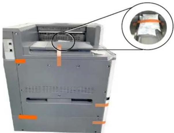 AVISION AP400 - Removing the Shipping Tapes on the Machine - 2