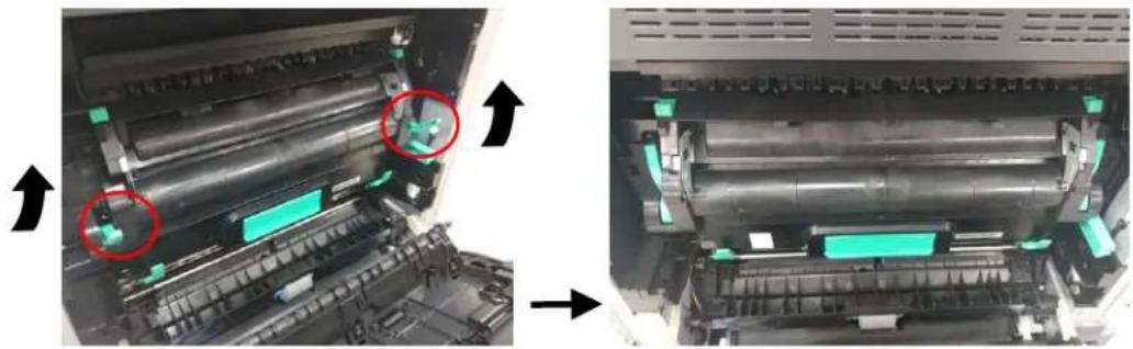 AVISION AP400 - How to remove the jammed paper in the fuser - 4