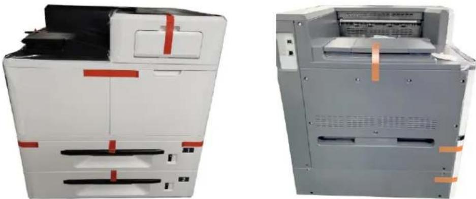 AVISION AP400 - Removing the Shipping Tapes on the Machine - 1