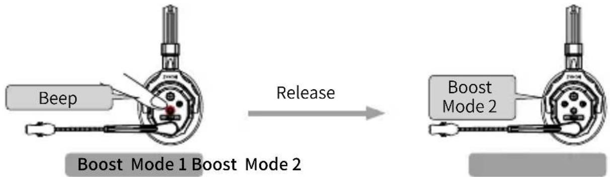 Beep Release Boost Mode 1 Boost Mode 2 Boost Mode 2