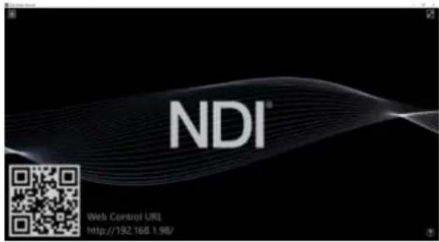 NDI® Web Control UI http://192.168.1.98/