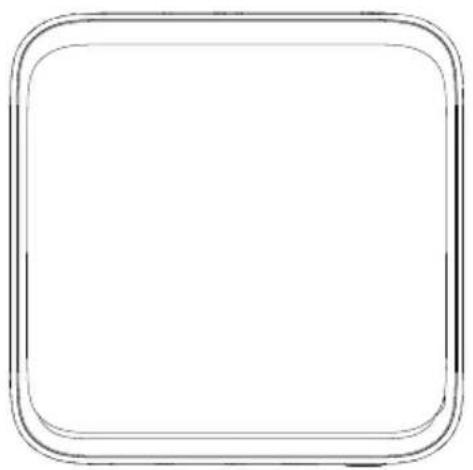 Empty rounded square frame with no text or symbols