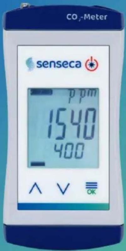 CO₂-Meter senseca ppm 1540 1540 400 A V OK