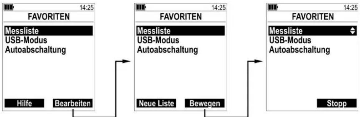 Senseca PRO 915-2 - Favoritenfunktionen (Menü Schnellzugriff) - 2