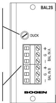 BAL2S DUCK + - G G + - BAL IN B BAL INA BOGEN